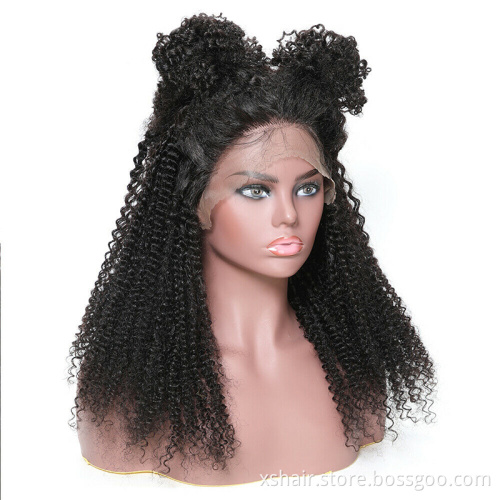 Hot Selling Lace Front Human Transparent Hd Full Headband Bob Frontal Kinky Curly Hair Wig